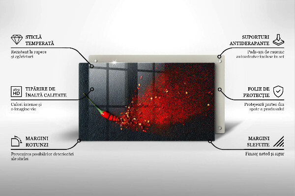 Sklo za sporák Čili paprička