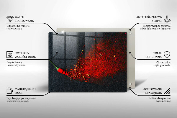Sklo za sporák Čili paprička