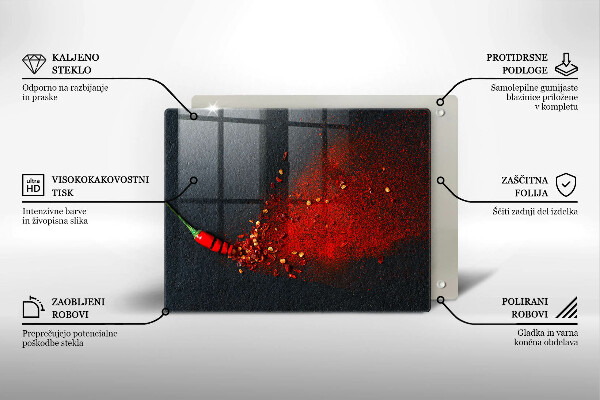 Sklo za sporák Čili paprička