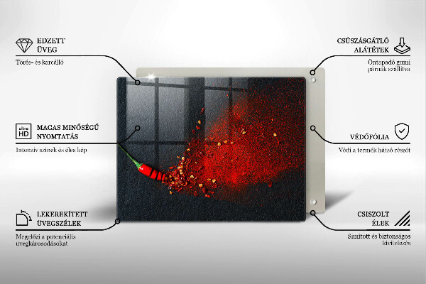 Sklo za sporák Čili paprička