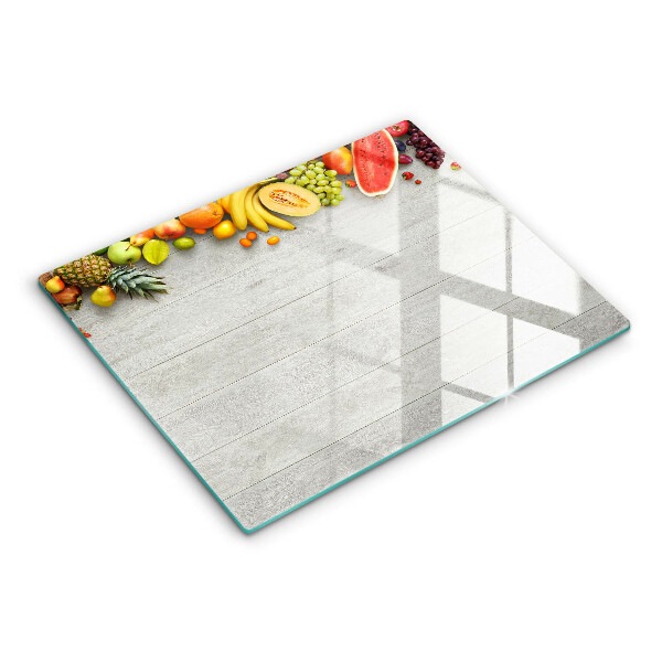 Sklo za sporák Ovoce na prknech