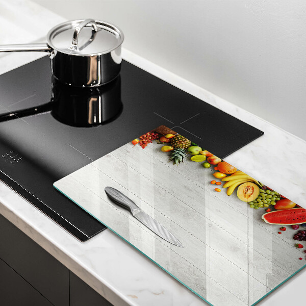 Sklo za sporák Ovoce na prknech