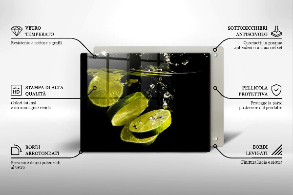 Sklo za sporák Limetky ve vodě