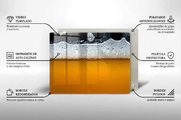 Sklo za sporák Pijte pivní pěnu