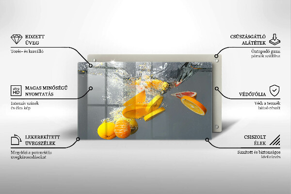 Sklo za sporák Citrony ve vodě