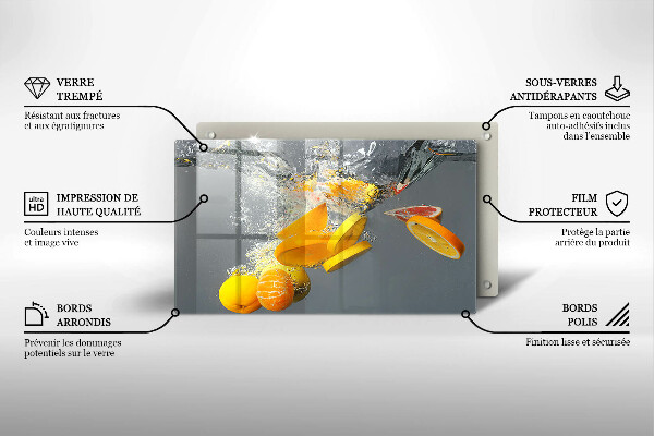 Sklo za sporák Citrony ve vodě