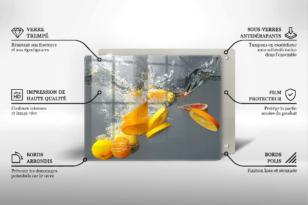 Sklo za sporák Citrony ve vodě