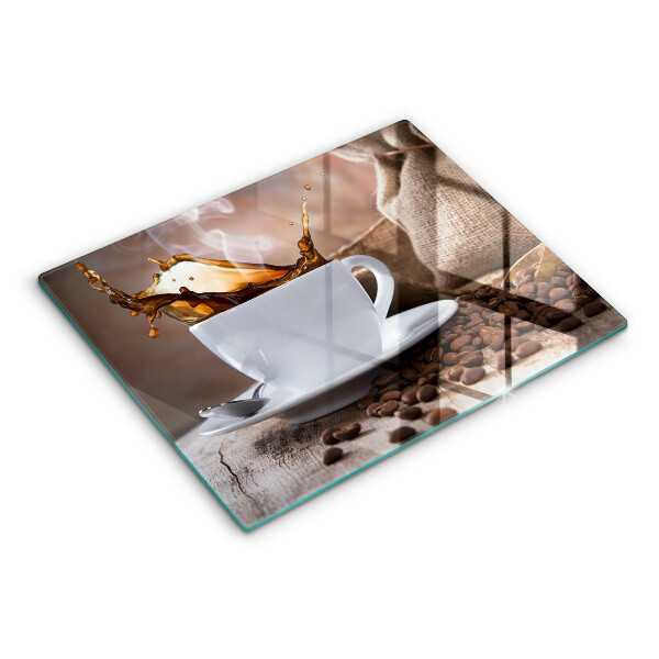 Kryt na varnou desku Šálek a kávová zrna