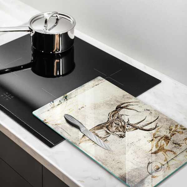 Kryt na varnou desku Ilustrace zvířat jelenů