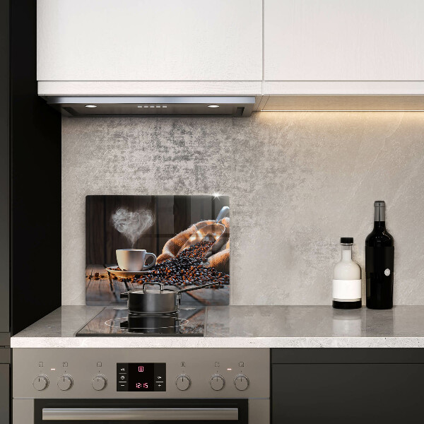 Kryt na varnou desku Šálek kávy a srdce