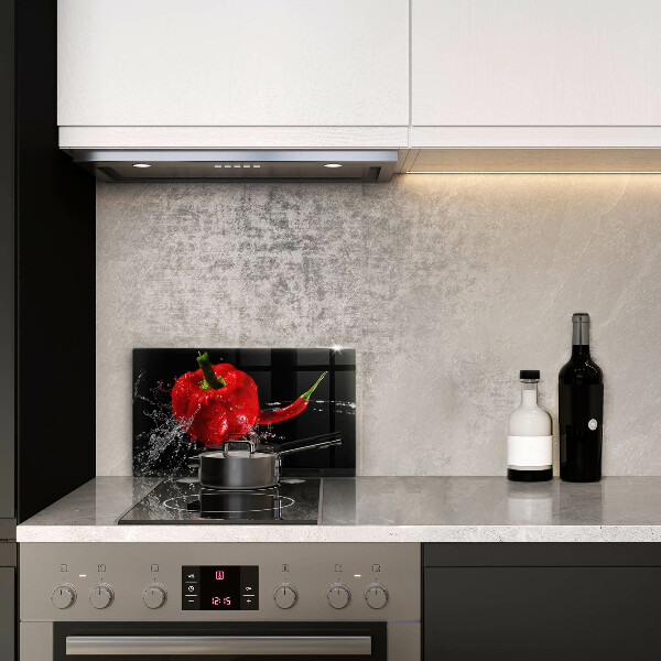 Kryt na varnou desku Červené papriky ve vodě