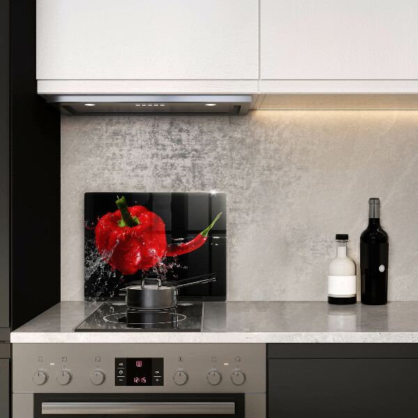 Kryt na varnou desku Červené papriky ve vodě