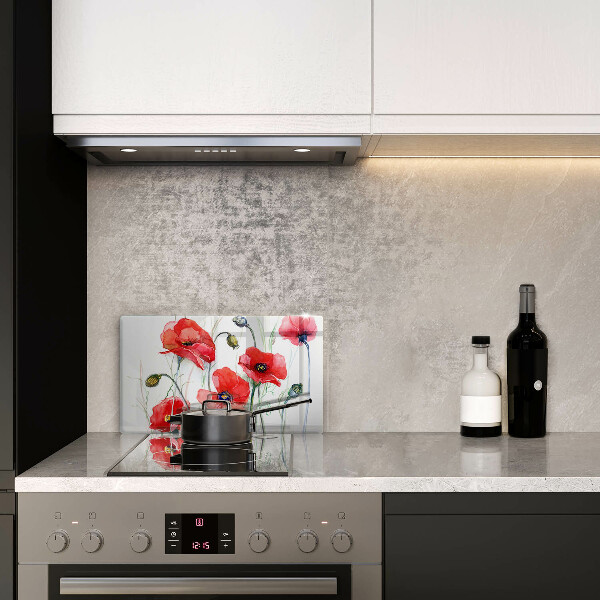 Kryt na varnou desku Květy červeného máku