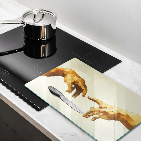 Kryt na varnou desku Stvoření adamových rukou