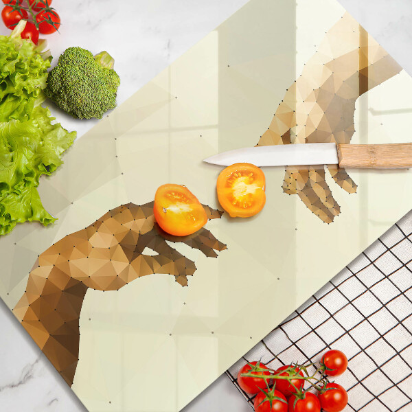 Kryt na varnou desku Stvoření adamových rukou