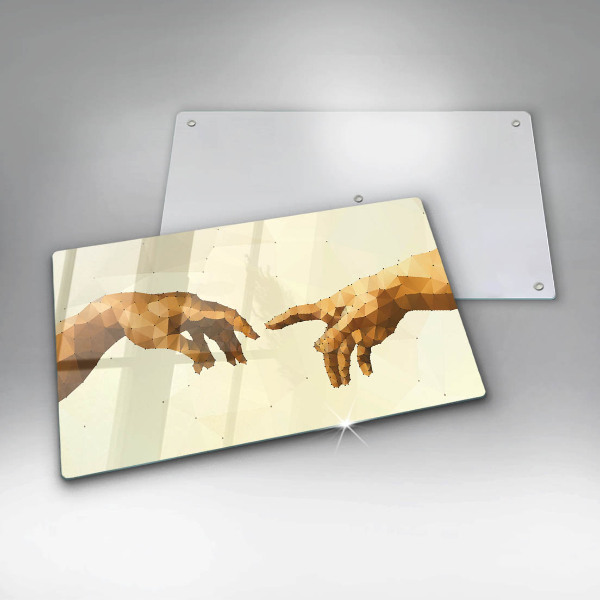 Kryt na varnou desku Stvoření adamových rukou