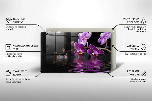 Kryt na varnou desku Orchidejová zenová voda