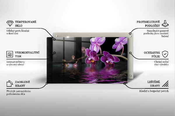 Kryt na varnou desku Orchidejová zenová voda