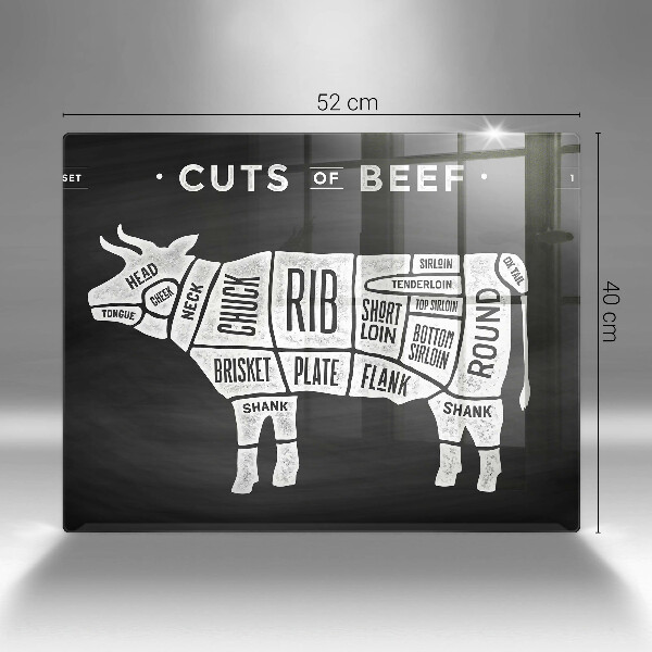 Sklo za sporák Kravské maso hovězí maso