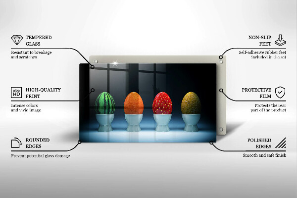 Kryt na varnou desku Abstraktní ovocná vejce