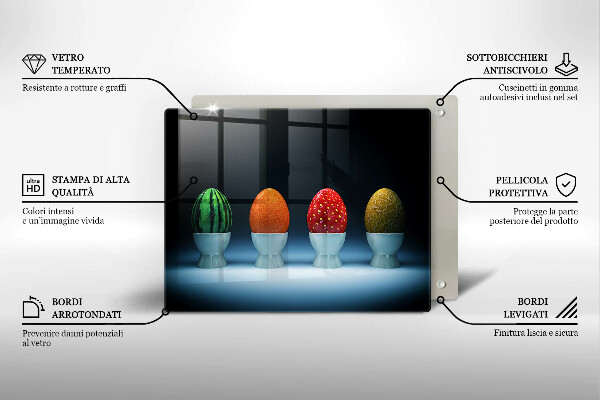 Kryt na varnou desku Abstraktní ovocná vejce