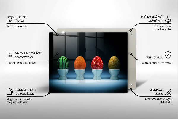 Kryt na varnou desku Abstraktní ovocná vejce