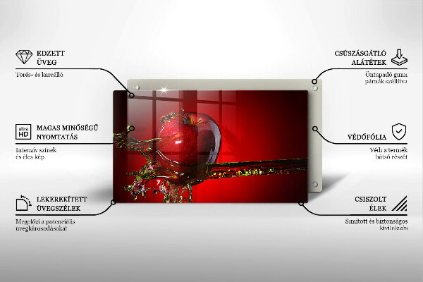 Kryt na varnou desku Apple ovoce ve vodě