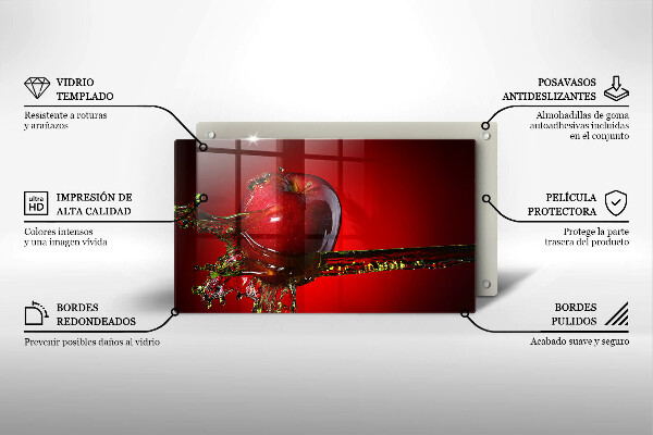 Kryt na varnou desku Apple ovoce ve vodě