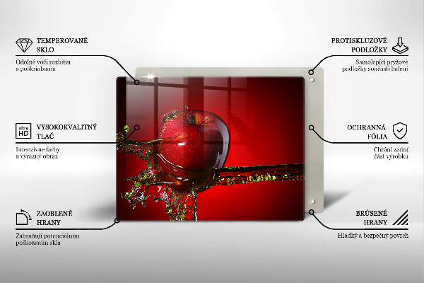 Kryt na varnou desku Apple ovoce ve vodě