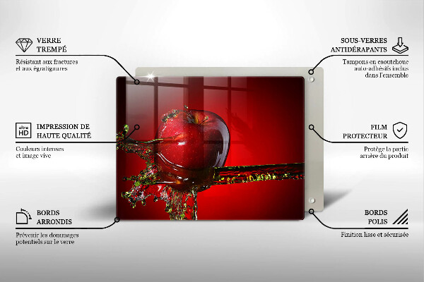 Kryt na varnou desku Apple ovoce ve vodě