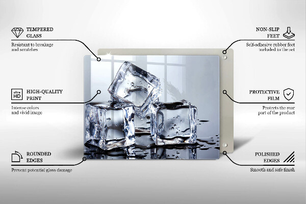 Kryt na varnou desku Ledové kostky