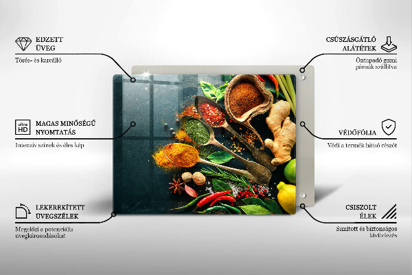 Kryt na varnou desku Kuchyňské lžíce na koření