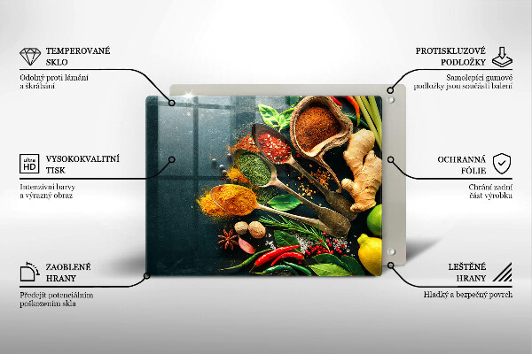 Kryt na varnou desku Kuchyňské lžíce na koření