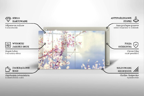 Sklo za sporák Kvetoucí strom