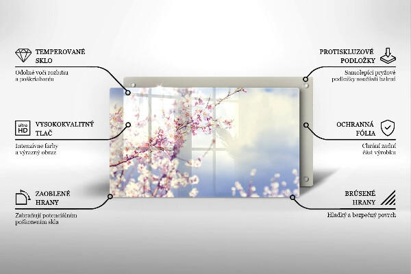 Sklo za sporák Kvetoucí strom