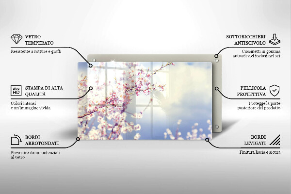 Sklo za sporák Kvetoucí strom