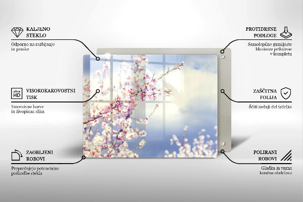 Sklo za sporák Kvetoucí strom