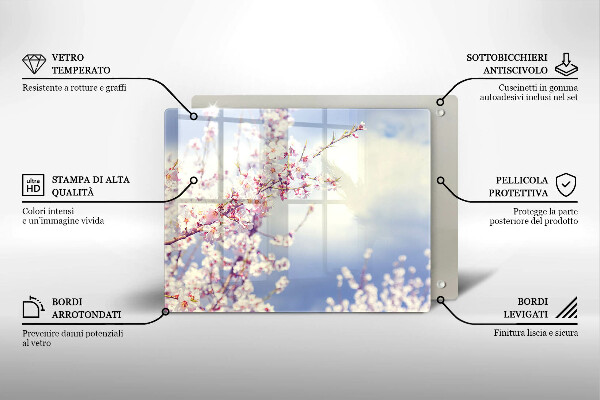 Sklo za sporák Kvetoucí strom