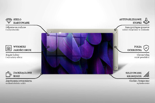 Sklo za sporák Neonové peří