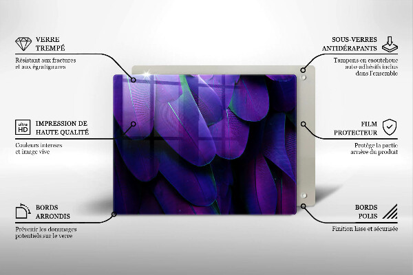 Sklo za sporák Neonové peří