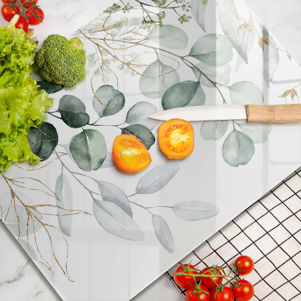 Sklo za sporák Malované rostliny