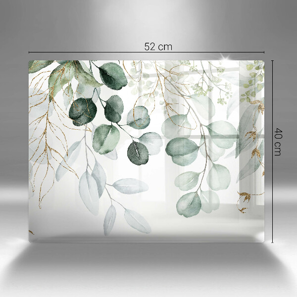 Sklo za sporák Malované rostliny