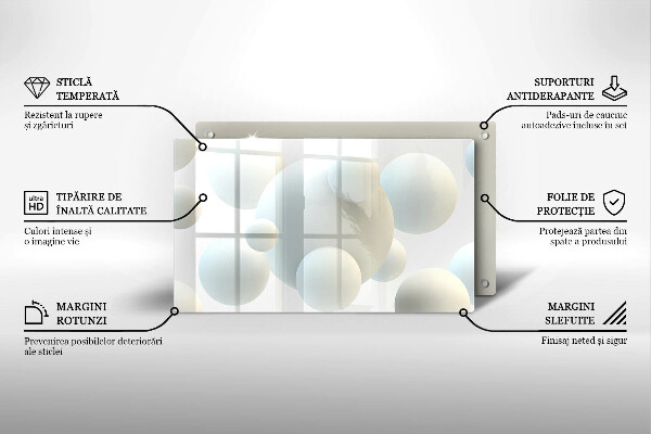 Sklo za sporák Moderní 3d koule
