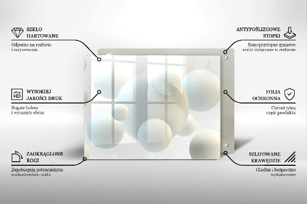 Sklo za sporák Moderní 3d koule