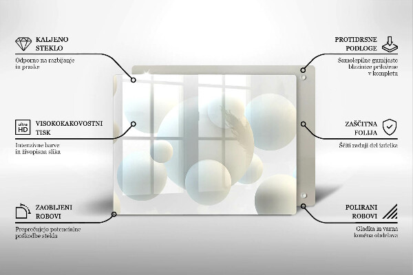 Sklo za sporák Moderní 3d koule