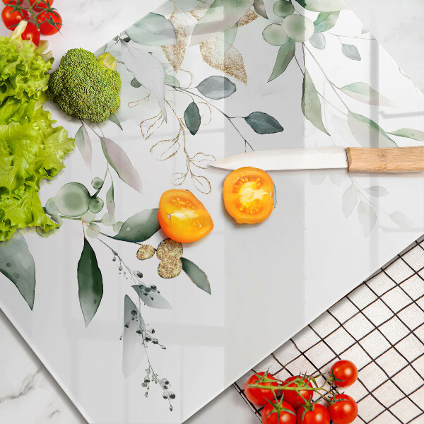 Sklo za sporák Akvarel listy