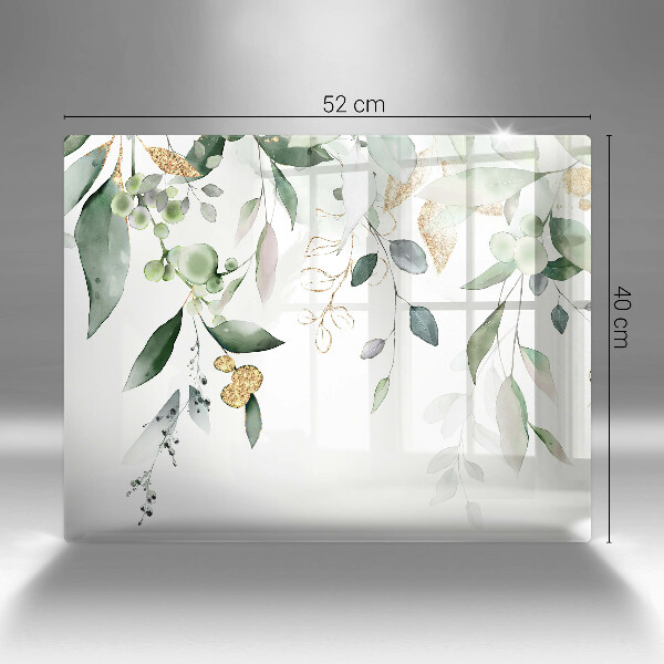 Sklo za sporák Akvarel listy