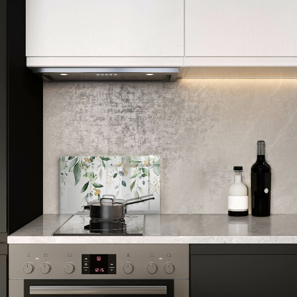 Sklo za sporák Akvarel listy