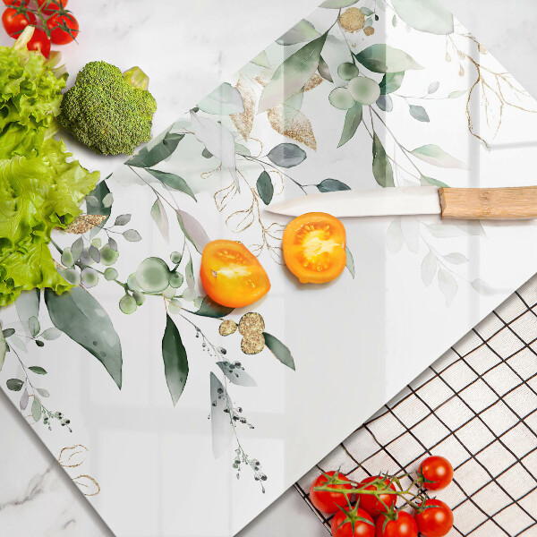 Sklo za sporák Akvarel listy