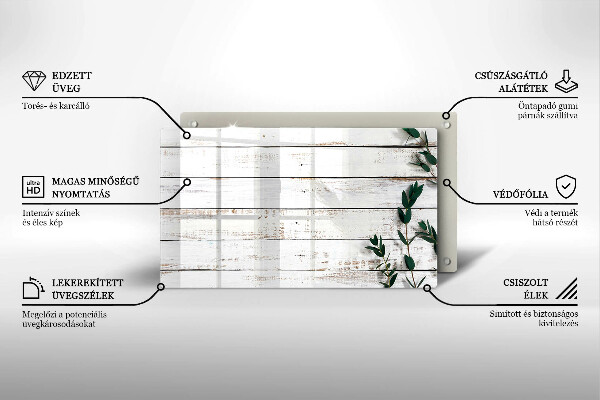 Sklo za sporák Staré desky a listy